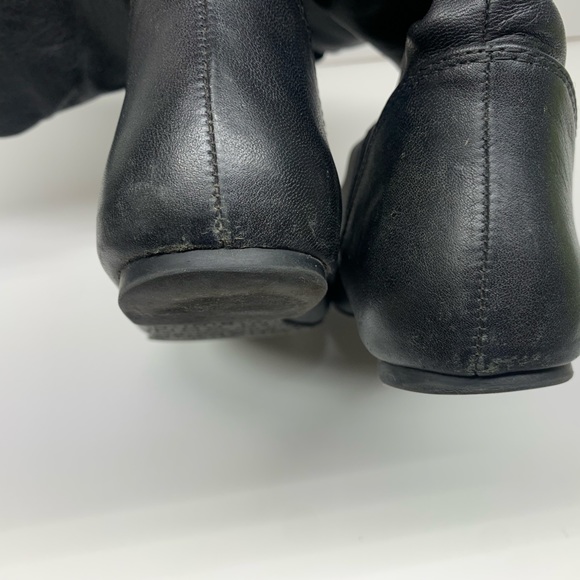 Gianni Bini Jackpot Black Leather Slouchy Boots - Picture 6 of 9